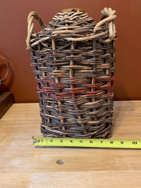 Vintage Wicker Demijohn