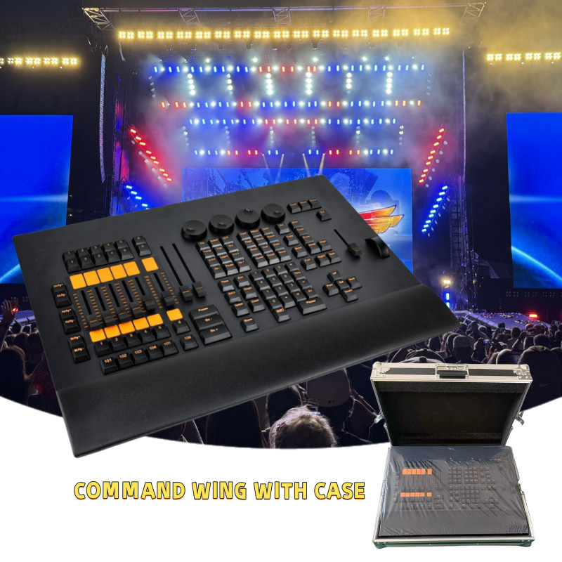 Command Wing Controller WITH Case DMX Stage Lighting Console For Grand MA2 onPC