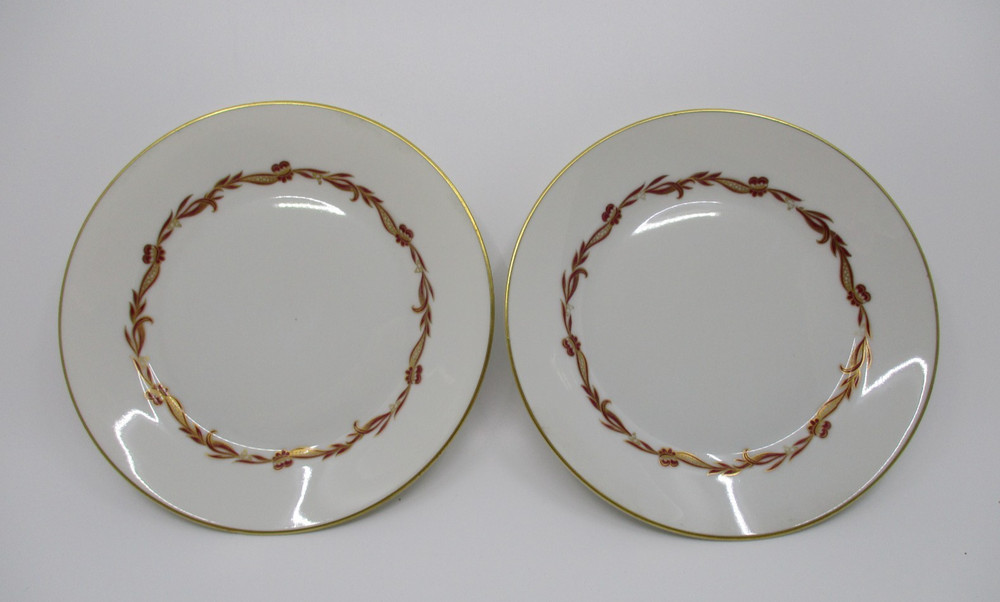 ROSENTHAL / CONTINENTAL GOLDCREST RUBY -  2 BREAD PLATES - 6 1/8"   11101J