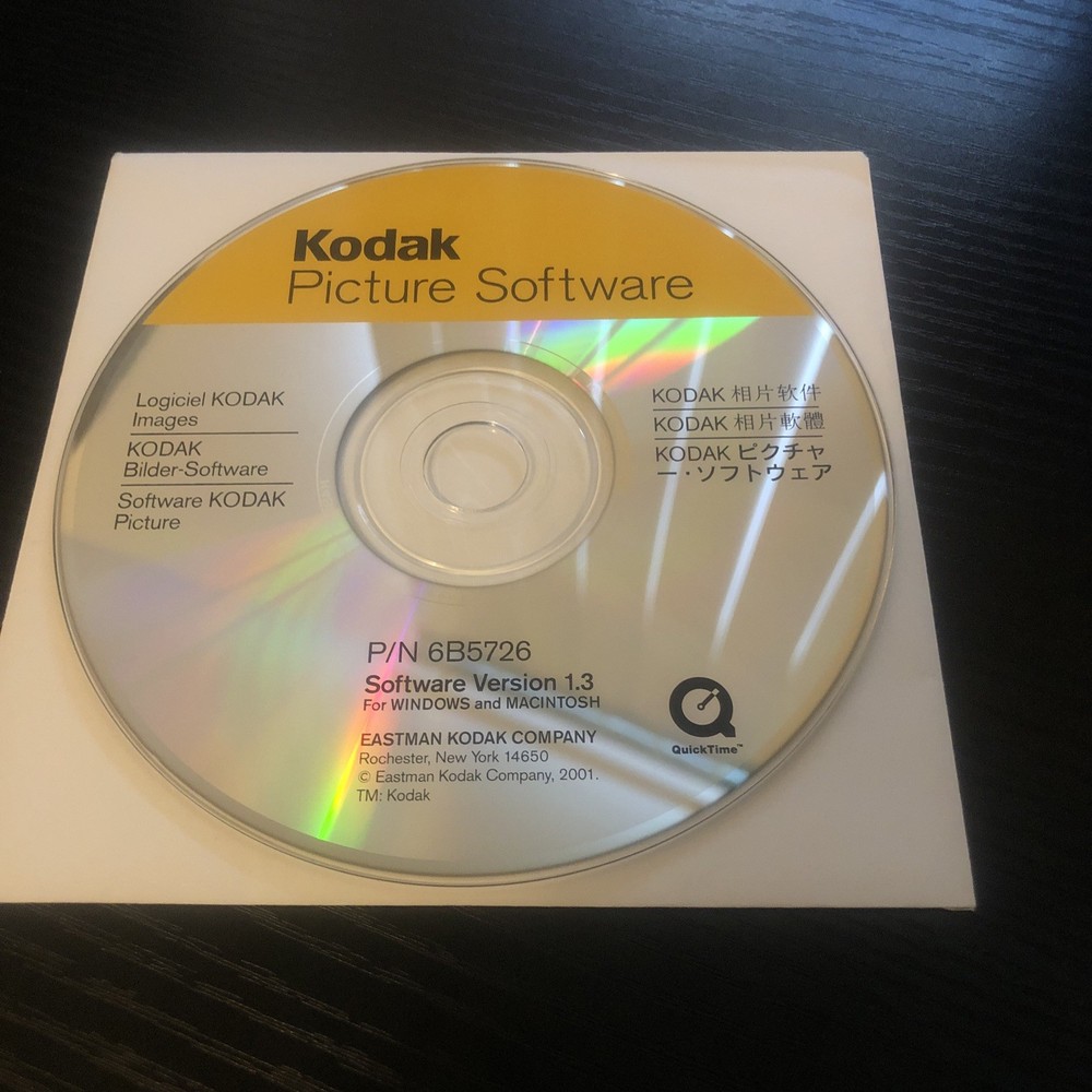 Kodak Picture Software Version 1.3 CD No Tracking