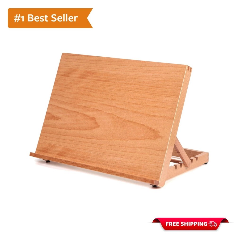 Durable Beech Wood Drawing Easel with Adjustable Angles - Ideal for Artists