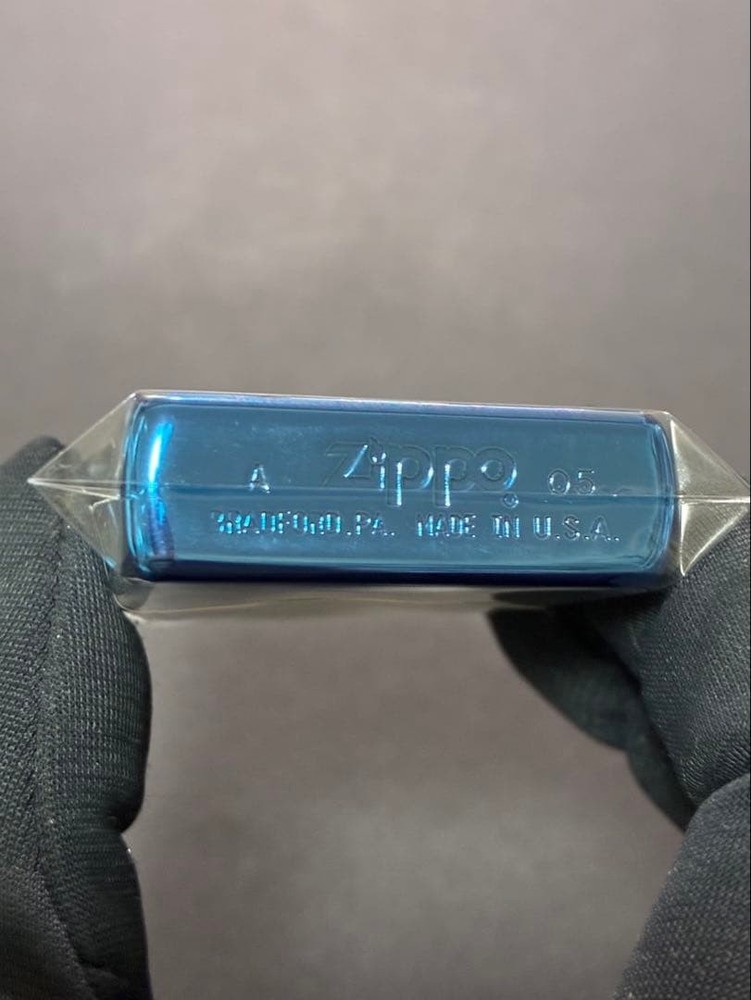 Zippo Mazinger Z Breast Fire Blue Etching One Sided Processing Lighter Regular