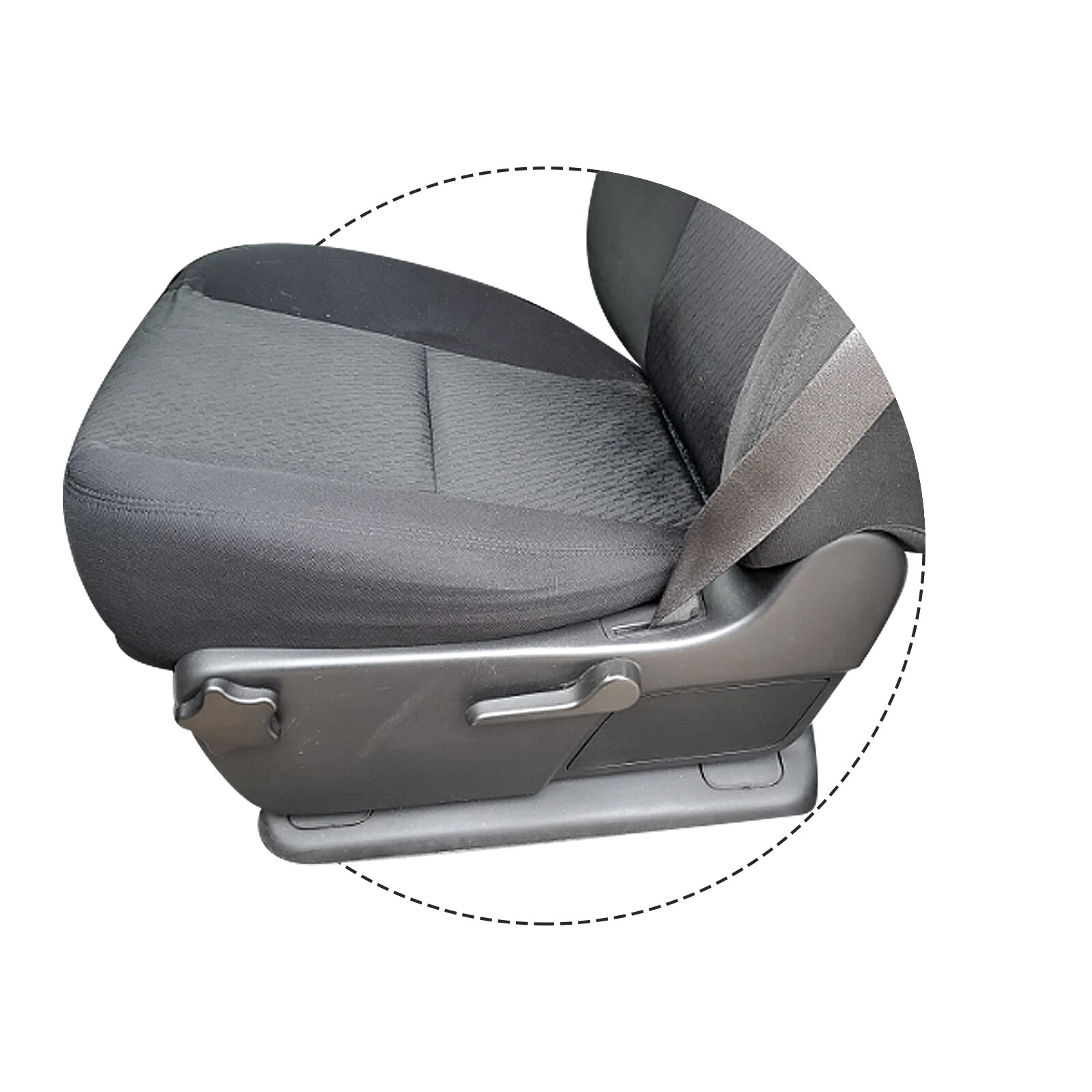 For 07-14 Chevy Silverado 1500 Driver Side Bottom Cloth Seat Cover+Foam Cushion