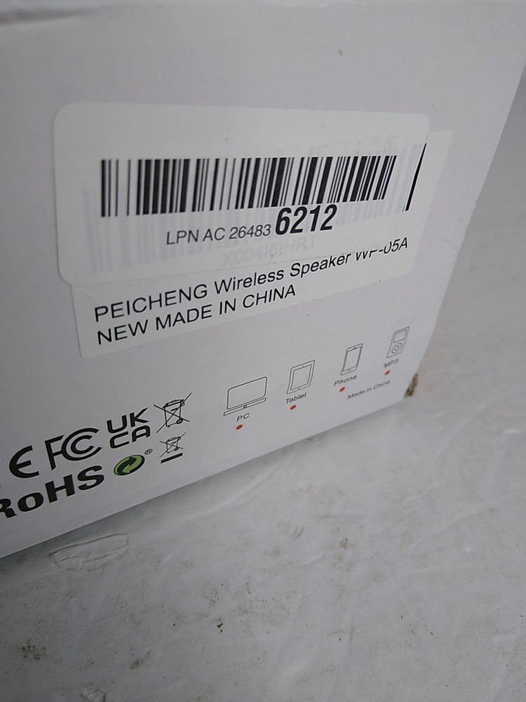 OPEN BOX Peicheng WP-05A Bluetooth Wireless Speaker IPX5 Waterproof