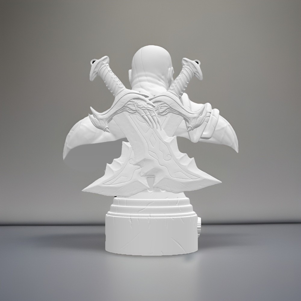 Kratos Bust 8 Inches-White