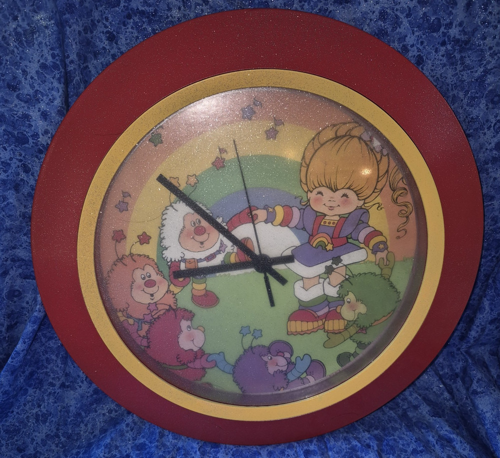 Rainbow Brite OOAK Wall Clock