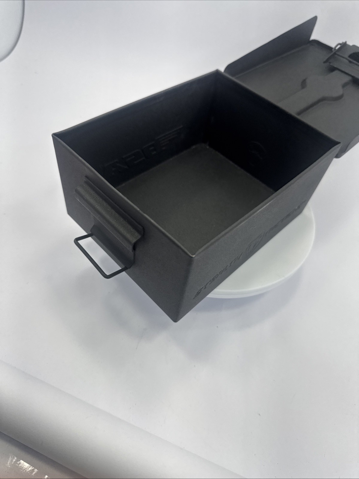 Stealth Tactical Small Bsa Metal Military Ammo Canister 7 1/2 X 5 1/2