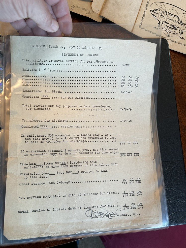 GREAT! WW2 USS California Sailor Group