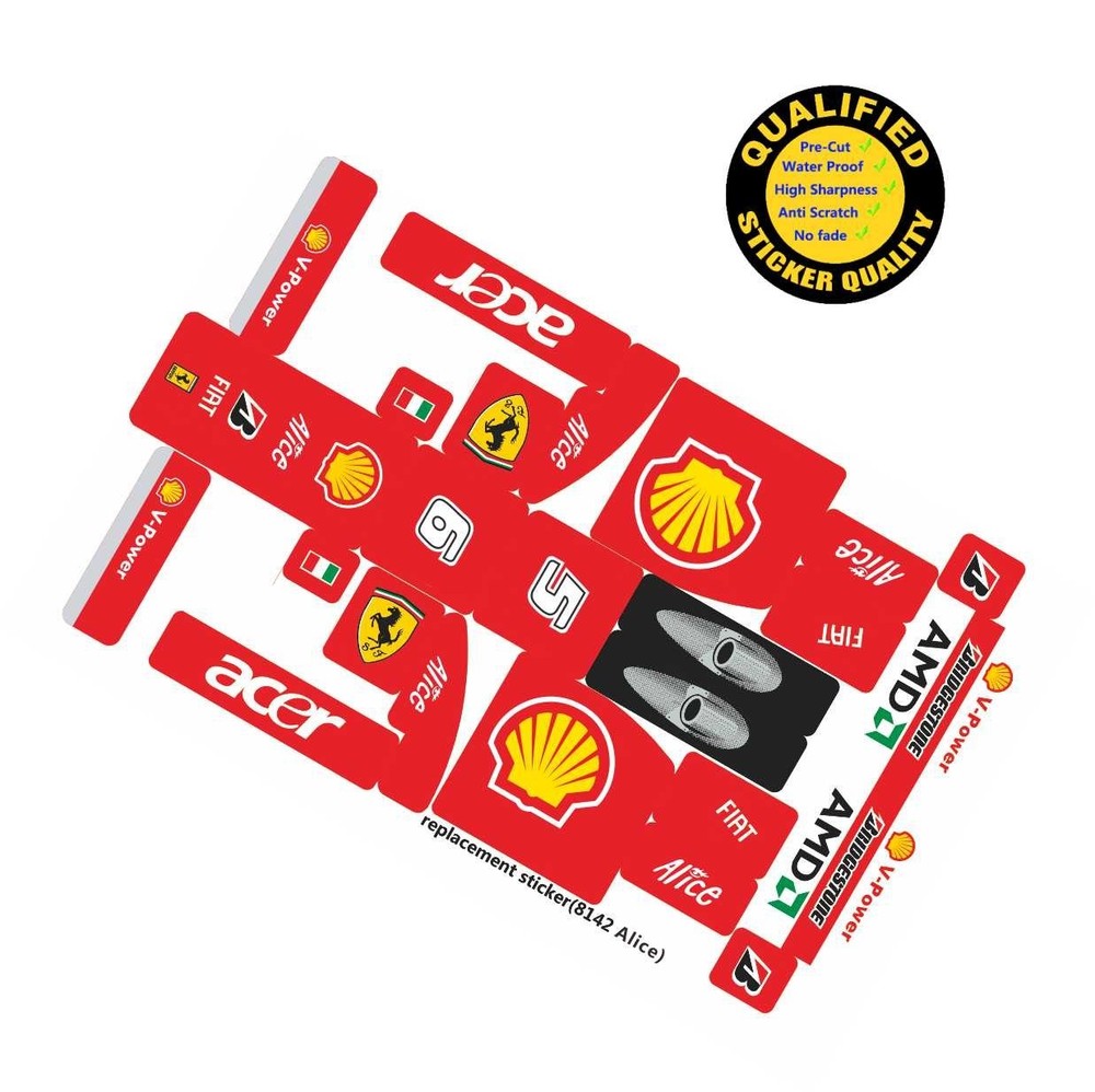 Replacement sticker for set 8142 Version 2, Precut sticker only.