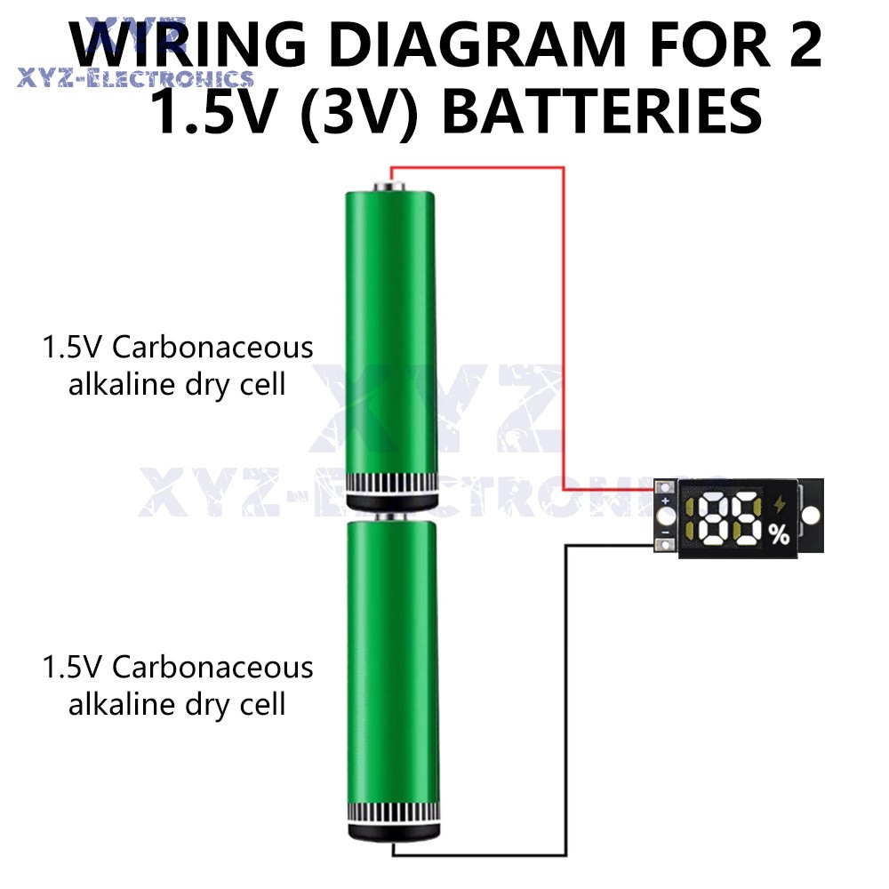 5PCS Battery Level Indicator Module Capacity Indicator for A/AA/AAA 1.5V 3V