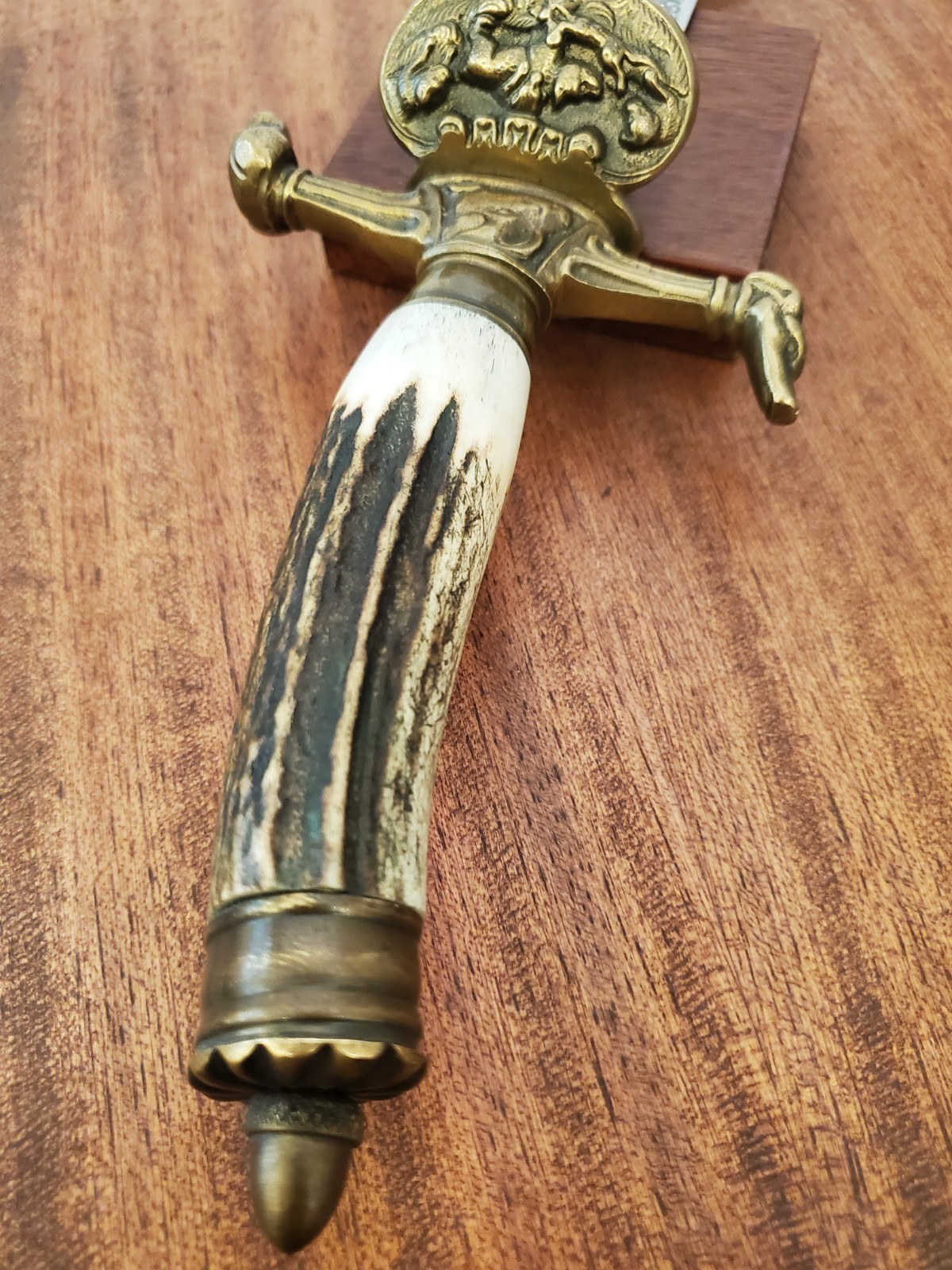 German Weyersberg & Co Solingen Hirschfanger Hunting Dagger"Gott Mit Uns" c.1900