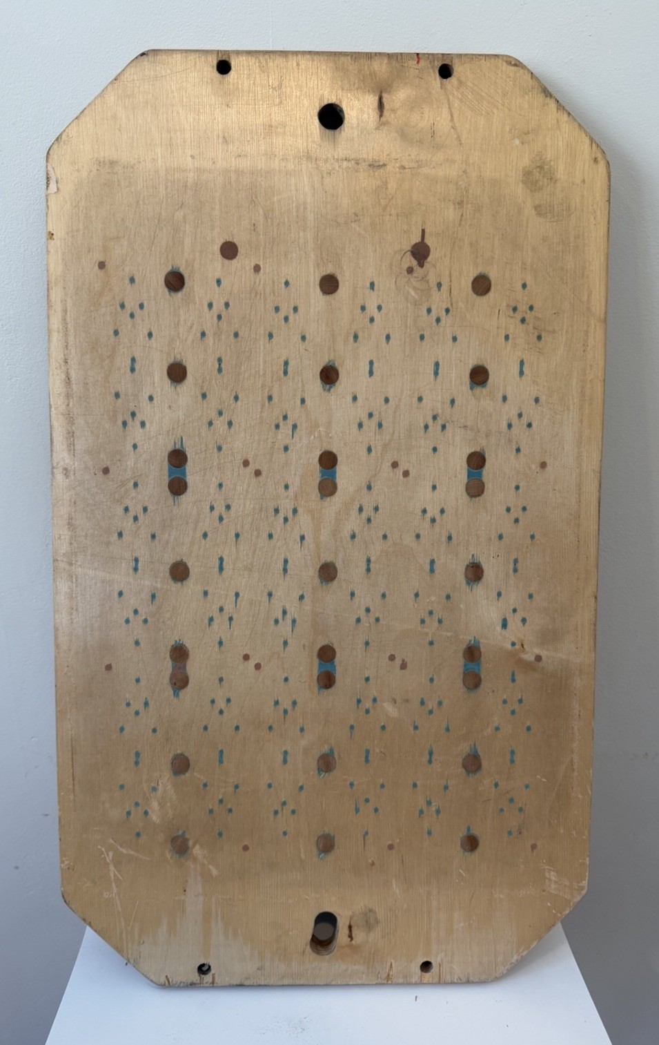 Mid Century Industrial Wood Foundry Mold Abstract Wall Art 1960 Arrows Circles
