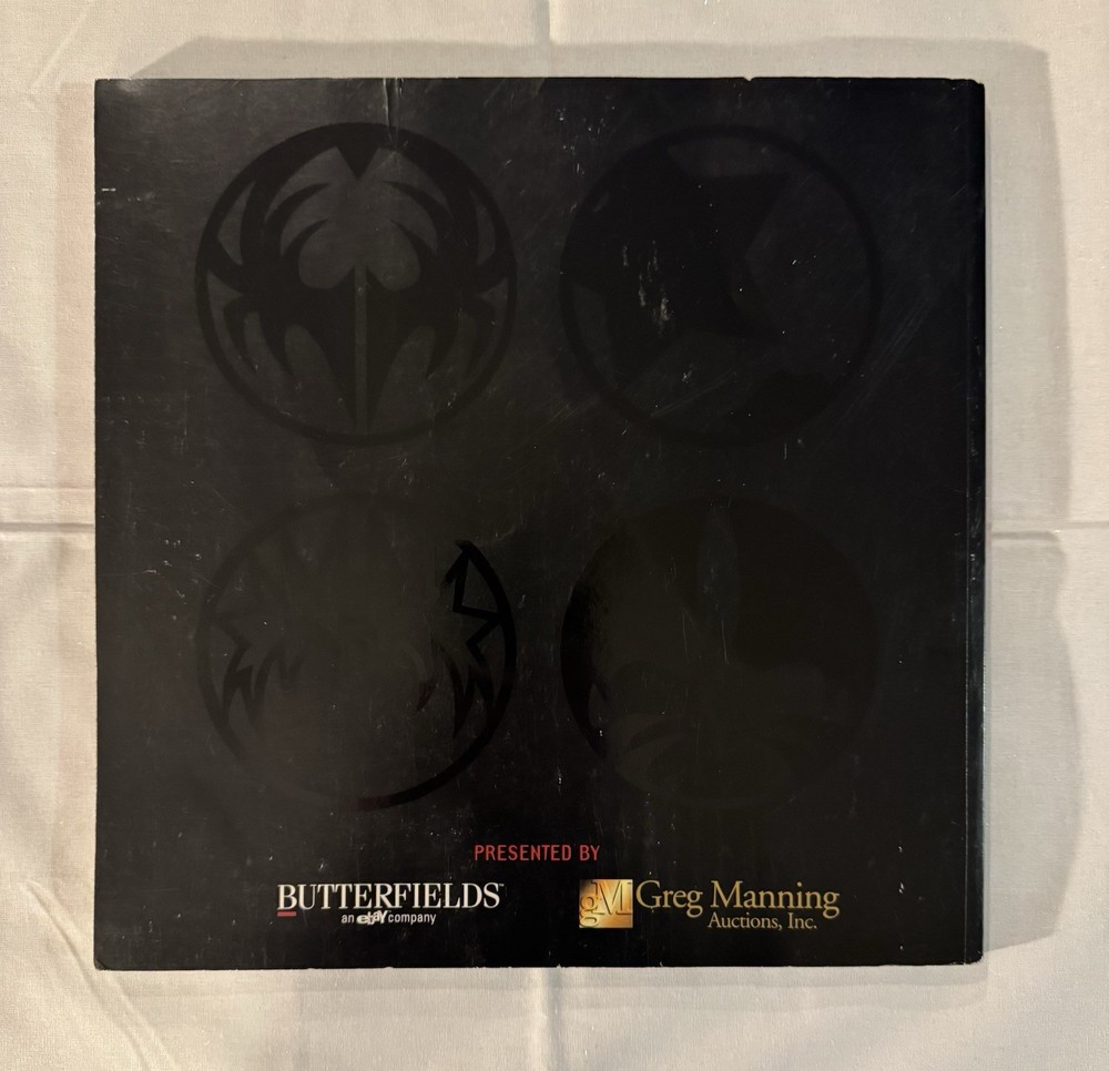 KISS ✨ SIGNED BY PAUL STANLEY & GENE SIMMONS ✨ BUTTERFIELDS AUCTION BOOK + 4 PIC