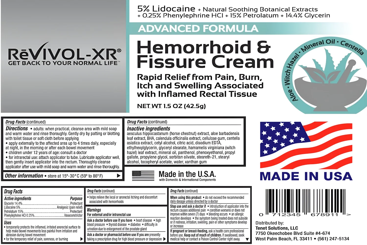 Hemorrhoid Treatment & Fissure Cream, Rapid Relief & Protection of Pain Swelling