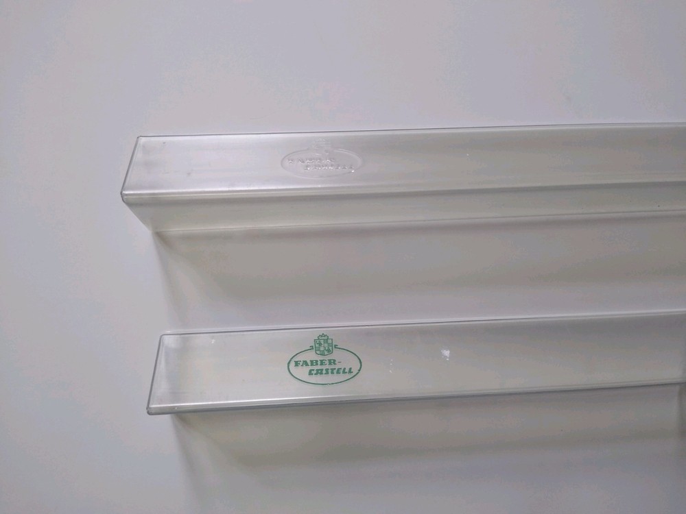 A W Faber-Castell 883/b & 883/c Triangular Engineering Drawing Scale Ruler Cased