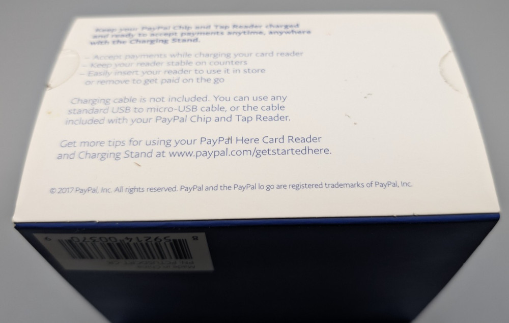 PayPal Here PCTUSDCRT Chip Swipe Tap Reader Bluetooth NFC Mobile Bundle NEW