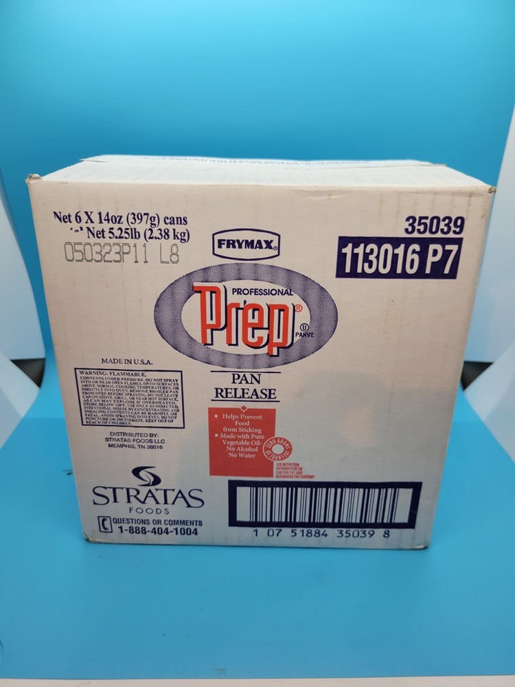 New - Sealed - 1 Case Prep Pan Release, 14 Ounce -- 6 Per Case