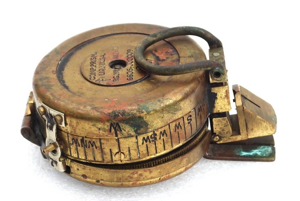 VINTAGE BRITSH PRISMATIC POCKET MARCHING NAVIGATION COMPASS LIQ MK 3A