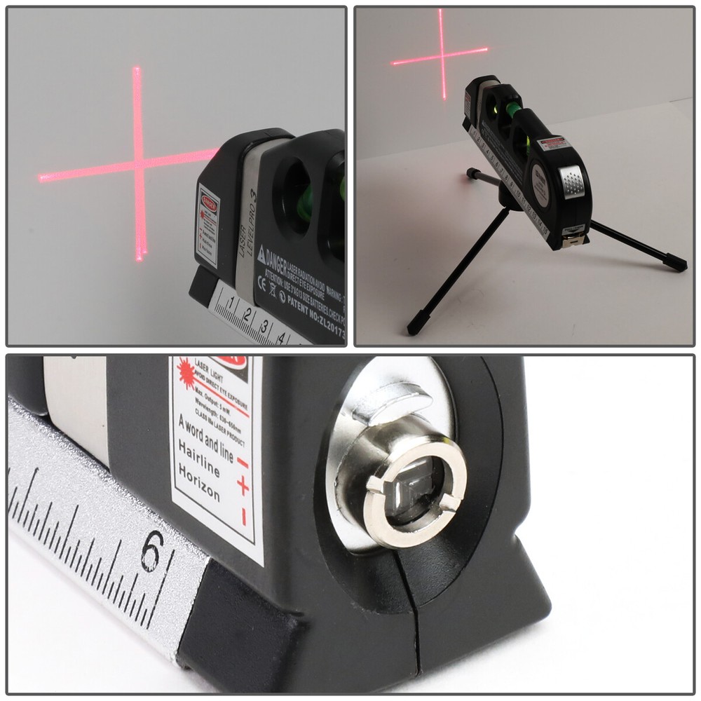 MULTIPURPOSE LD MEASURING HORIZONTAL VERTICAL HANDY LASER BUBBLE LEVEL+TRIPOD