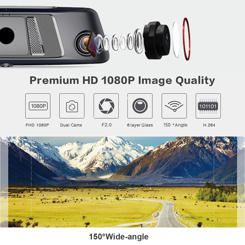 4G smart Car DVR Camera Android rear view backup mirror Dash Cam GPS navigation