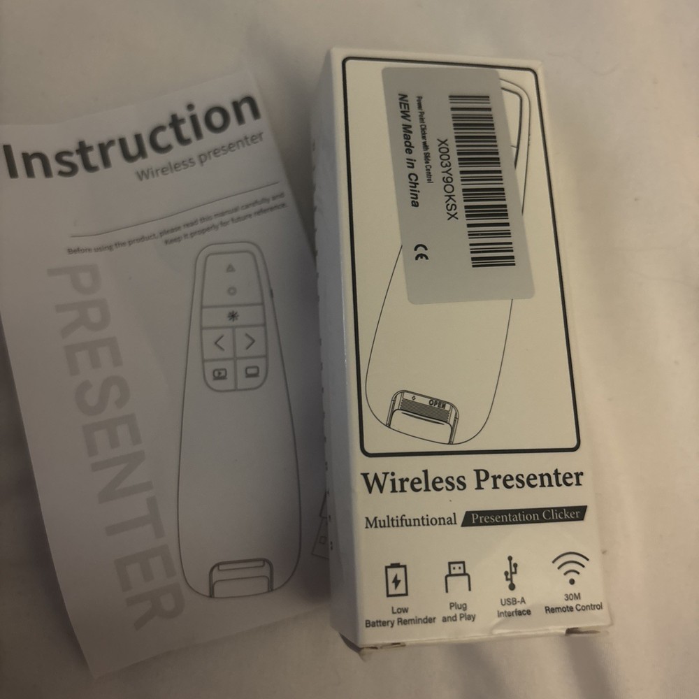 Power point Presentation Remote Control Wireless USB PPT Presenter Laser Pointer