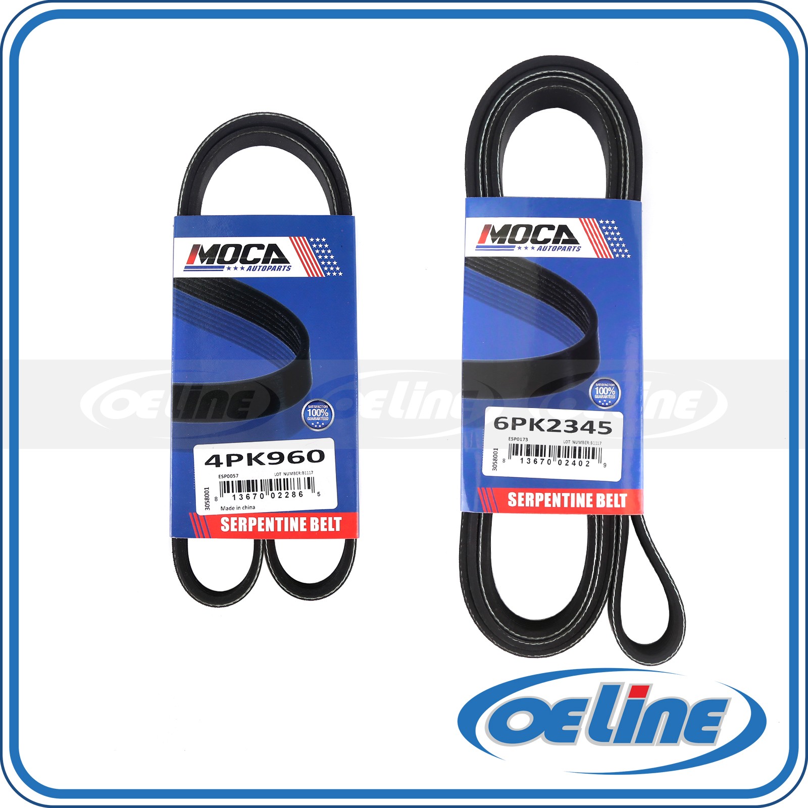 2x Serpentine Belt for Cadillac Escalade Chevrolet Express Silverado GMC Savana