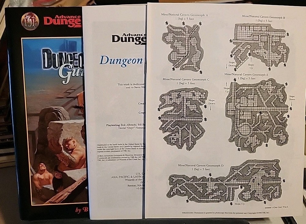 Advanced D&D TSR 9556 Dungeon Builder's Guidebook