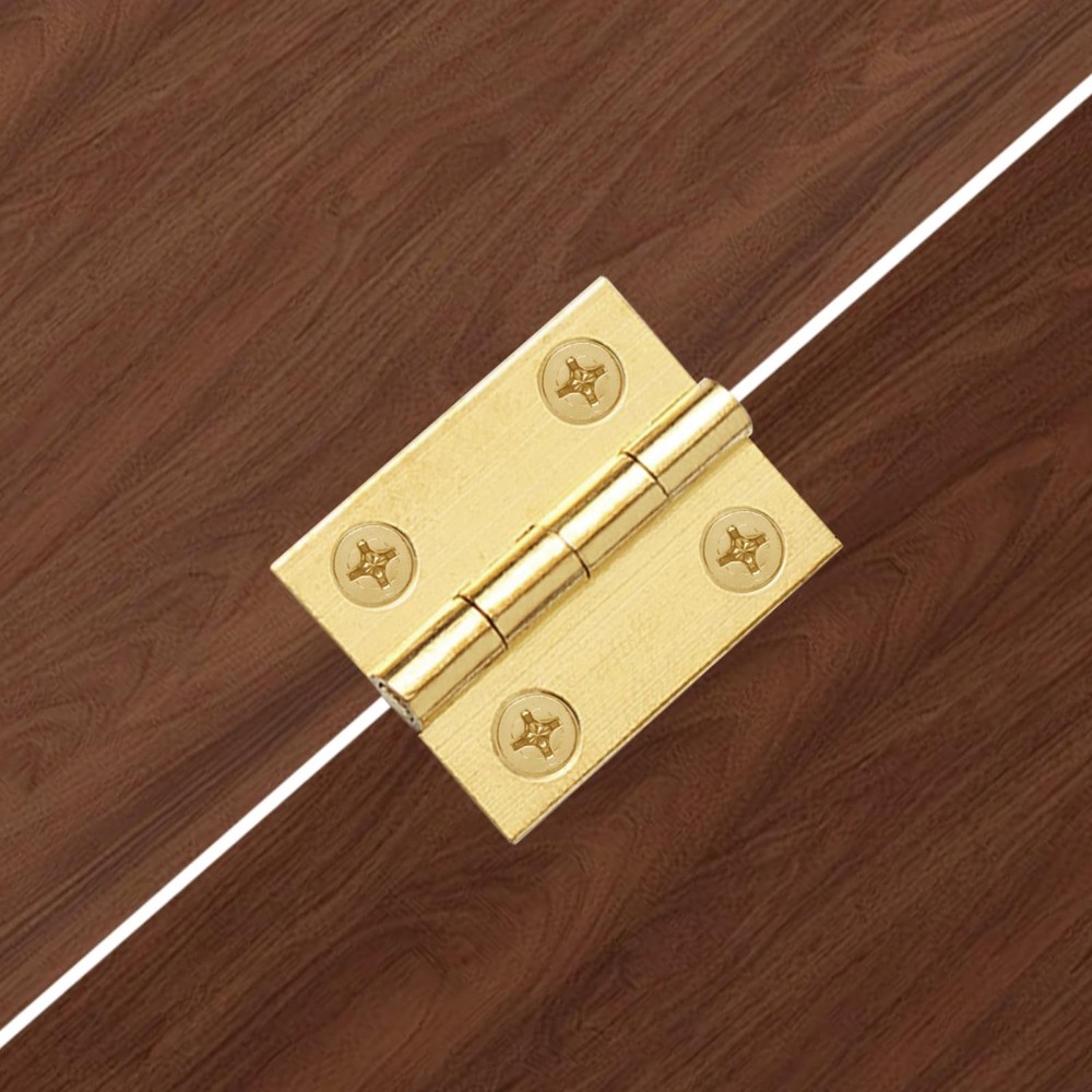 Jinyuanchao Mini Solid Brass Hinges Cabinet Drawer Butt 1 Inch,