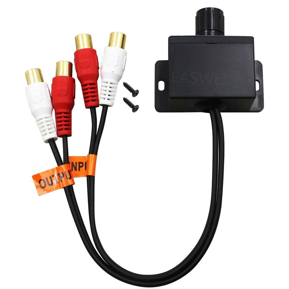 Audio RCA Inline Signal Line Level Remote Volume Controller Gain Knob