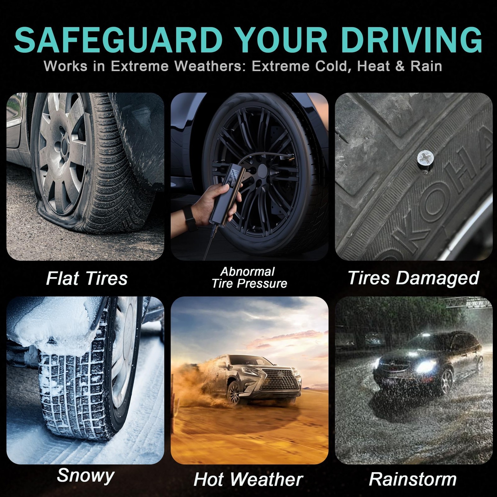 TPMS Sensors Tire Pressure Sensors 433MHz Compatible with Chevy Silverado Tah...