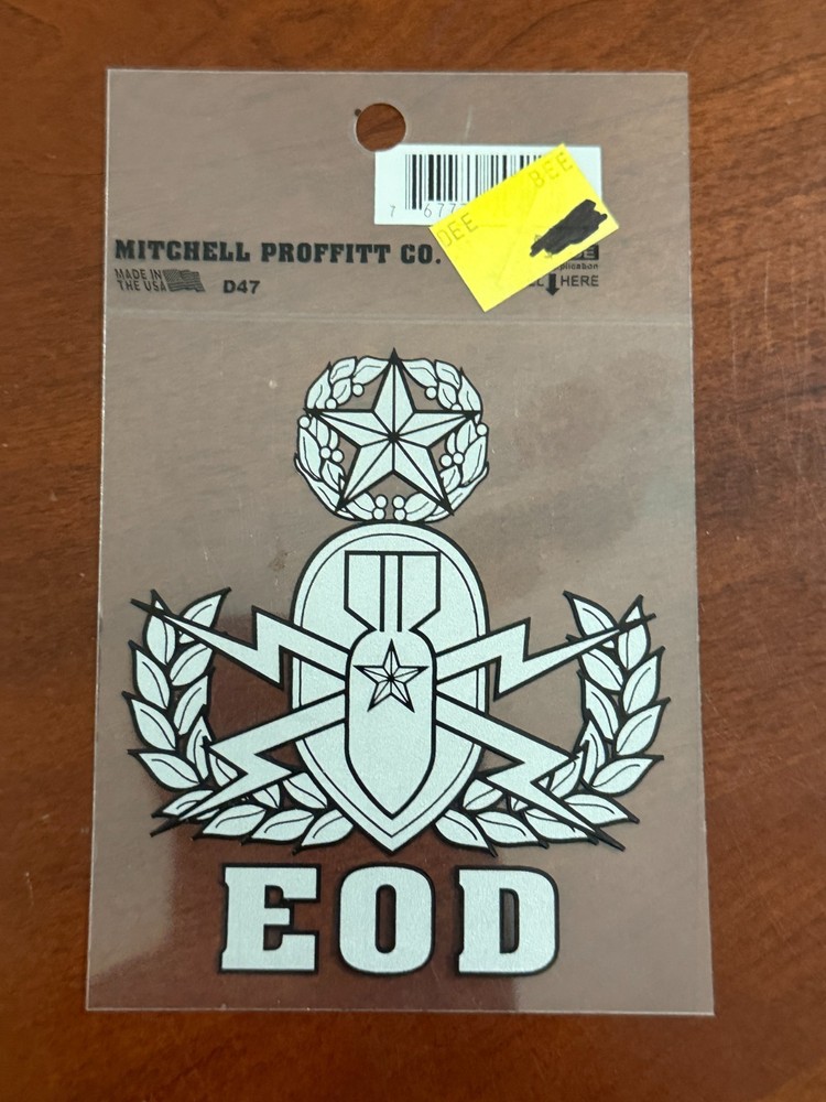 Window Sticker Decal US ARMY MASTER EOD EXPLOSIVE ORDNANCE DISPOSAL, 4" Mitchell