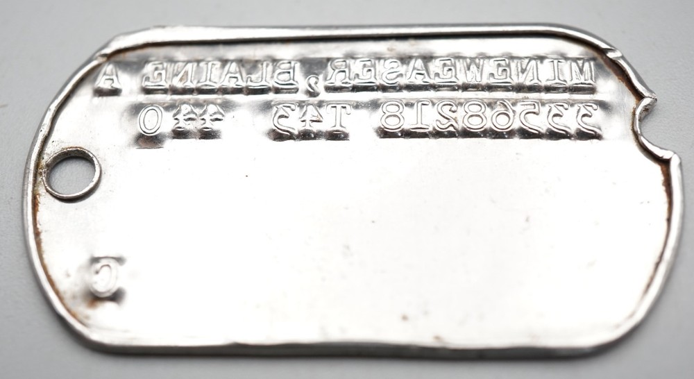 WWII 1943 Army Dog Tag T43