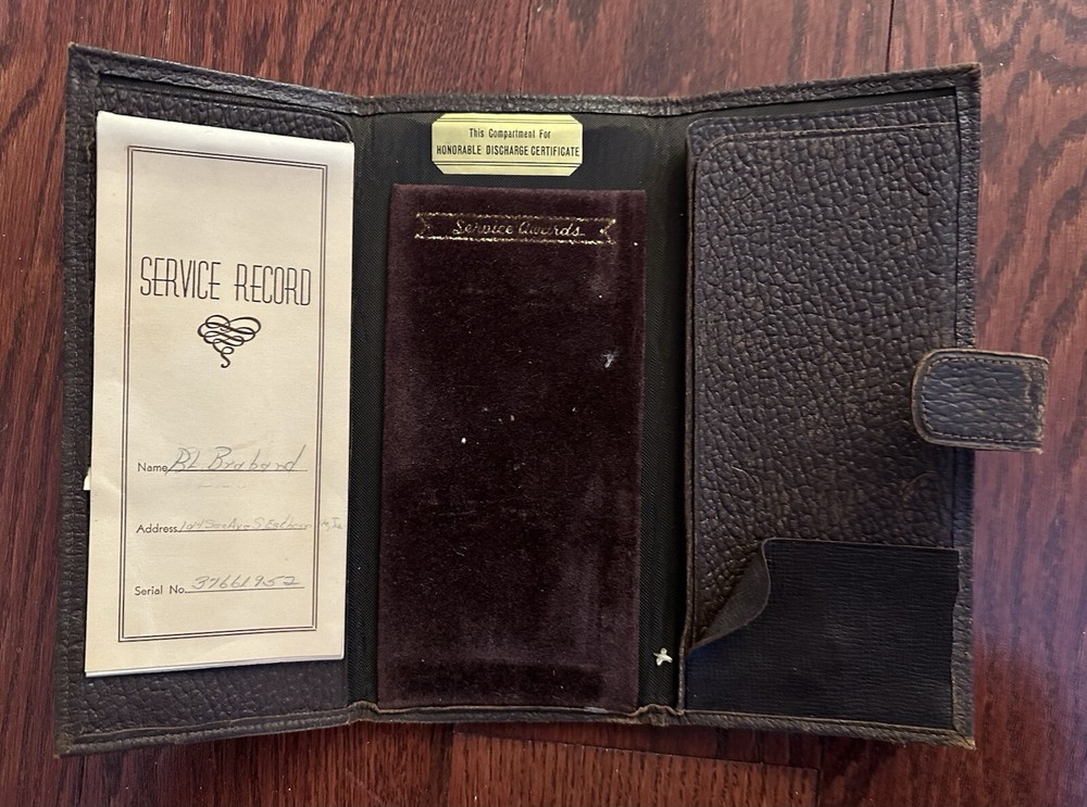Vintage Leather World War II Honorable Discharge Folio