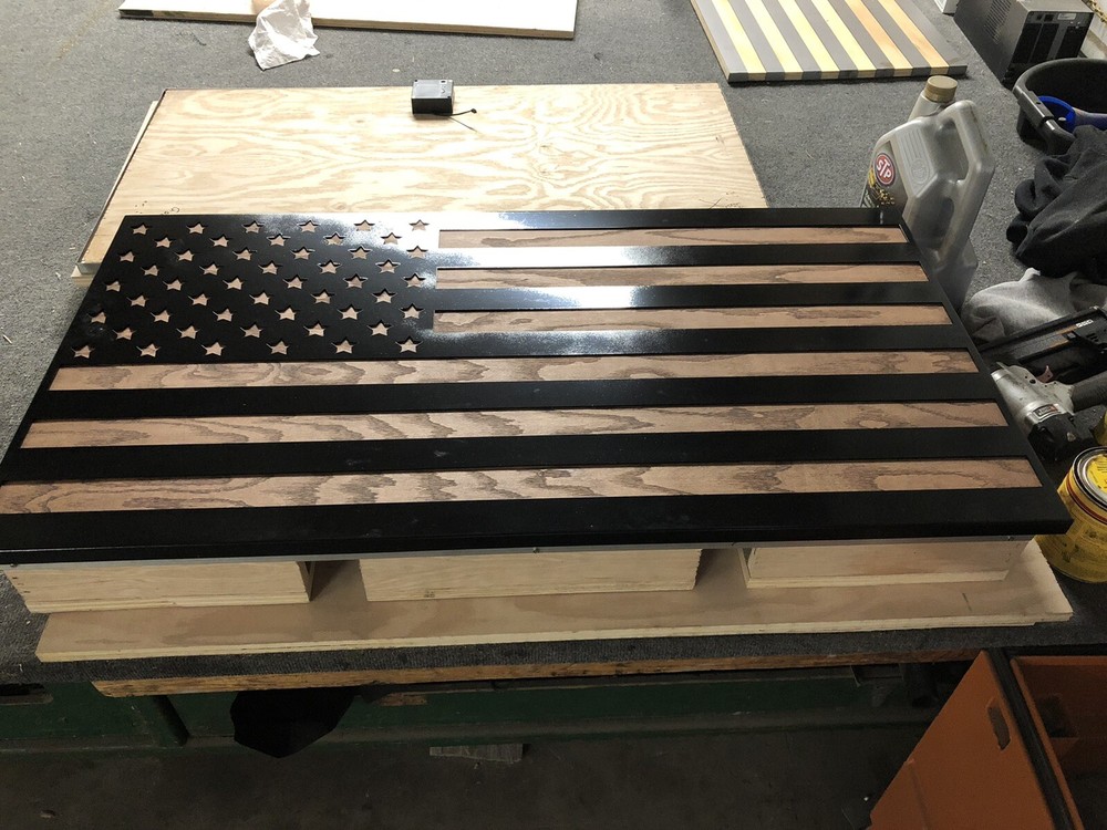 American Flag Gun Safe ( Flush)