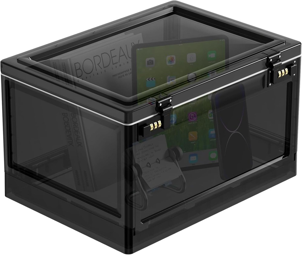 15x11x9" Lightweight Plastic Combo Lock Box Files Documents Cell Phone Jail