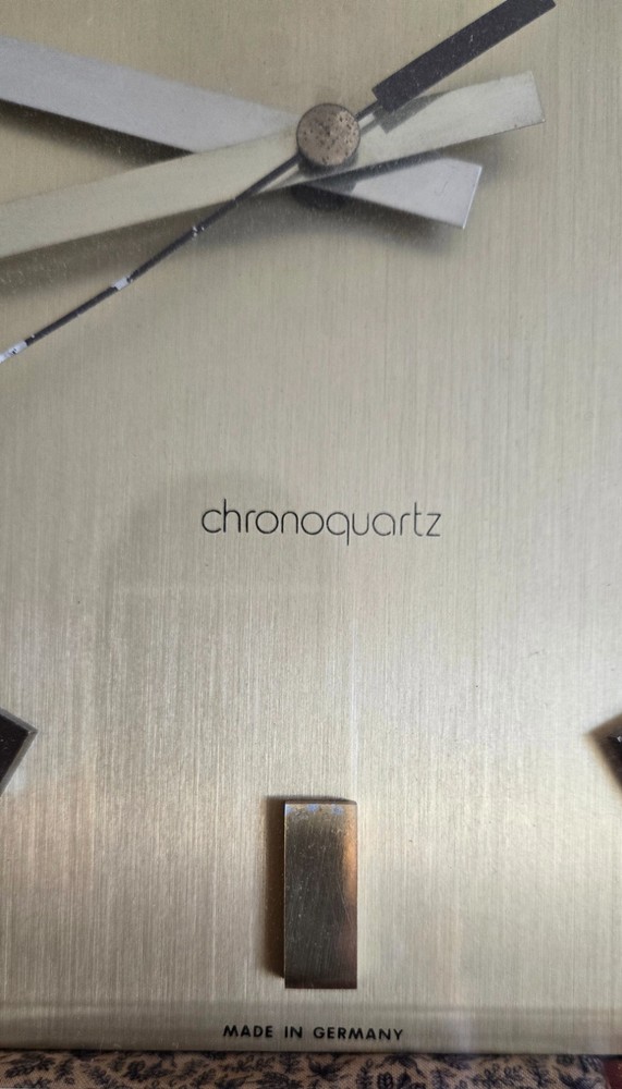 Kienzle Chronoquartz German Brass Wall Clock WORKS!