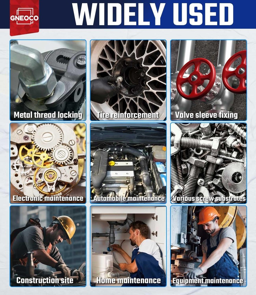 ThreadLocker Blue, Thread Lock Medium Strength Tight for Nuts, Blue