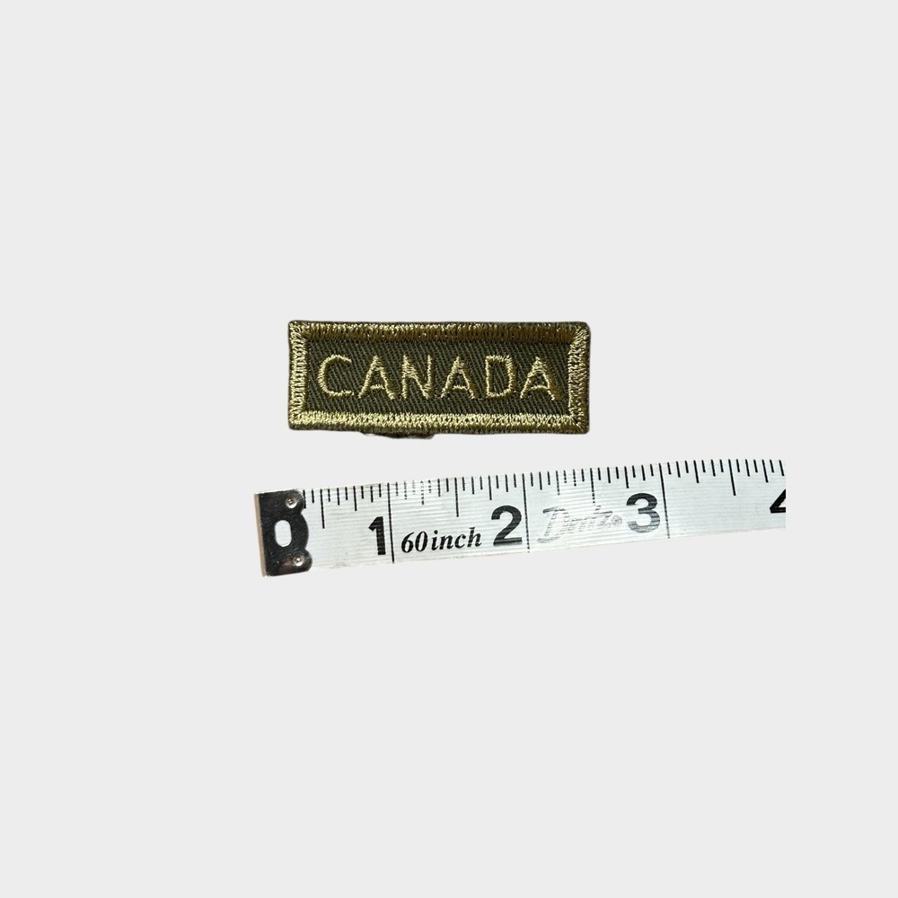 Canada Tab Patch Green Military