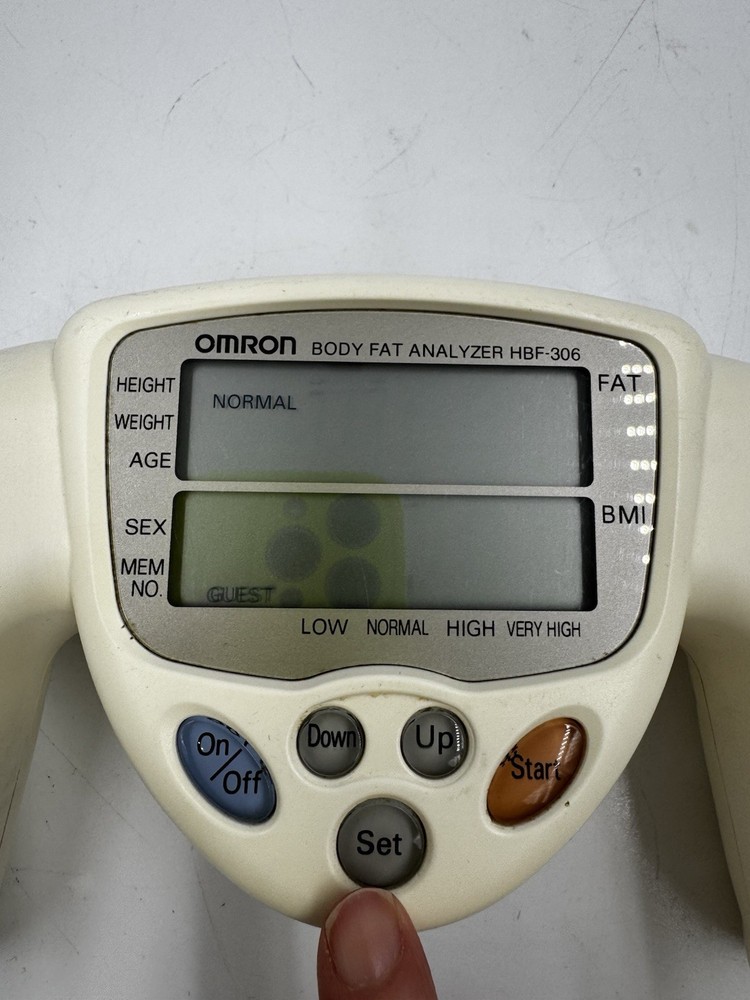 OMRON HBF-306 Body Fat Analyzer Handheld Machine