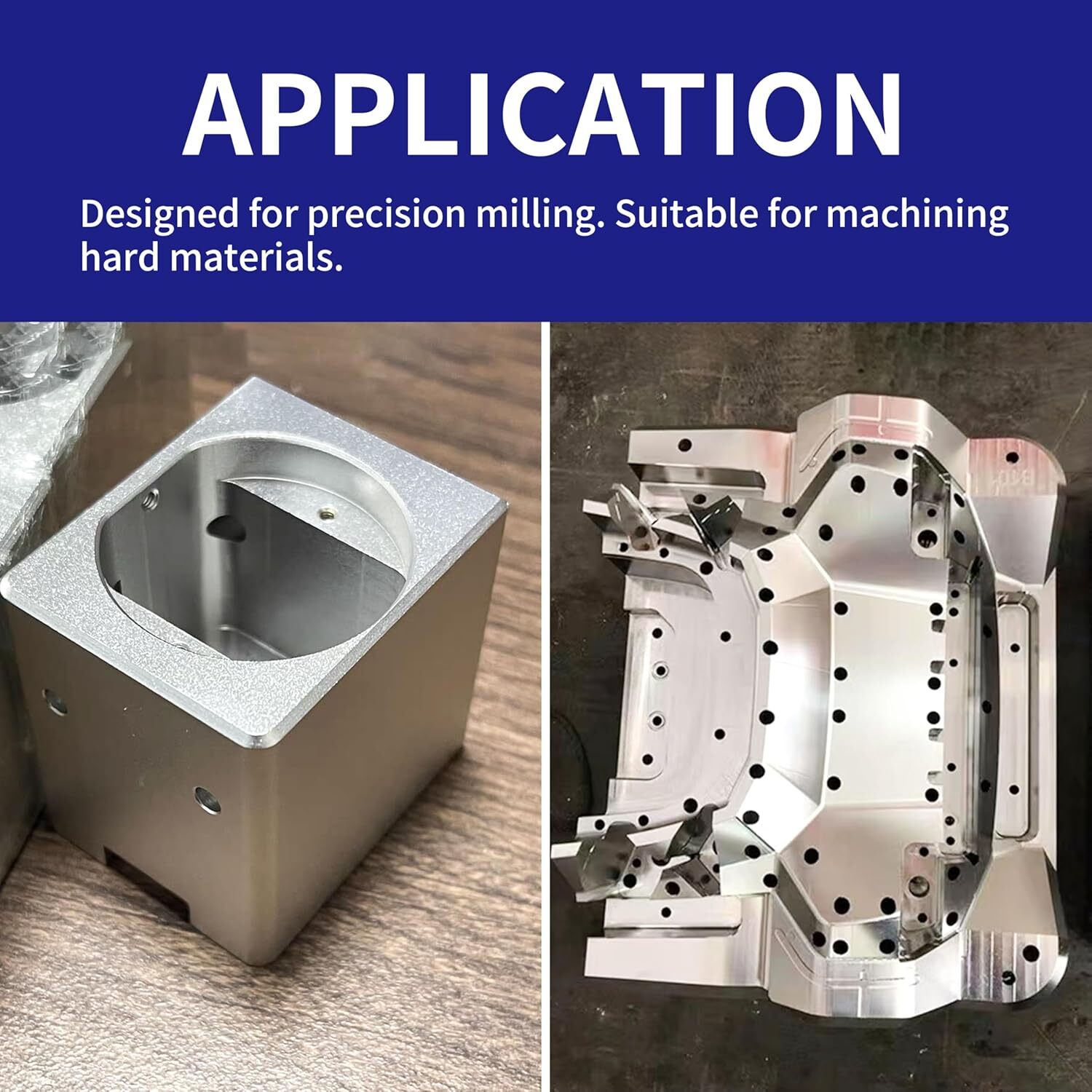 HFS(R) Standard Tooth M42 8% Cobalt Tialn Roughing End Mill 1/2"x1/2"x1-1/4"