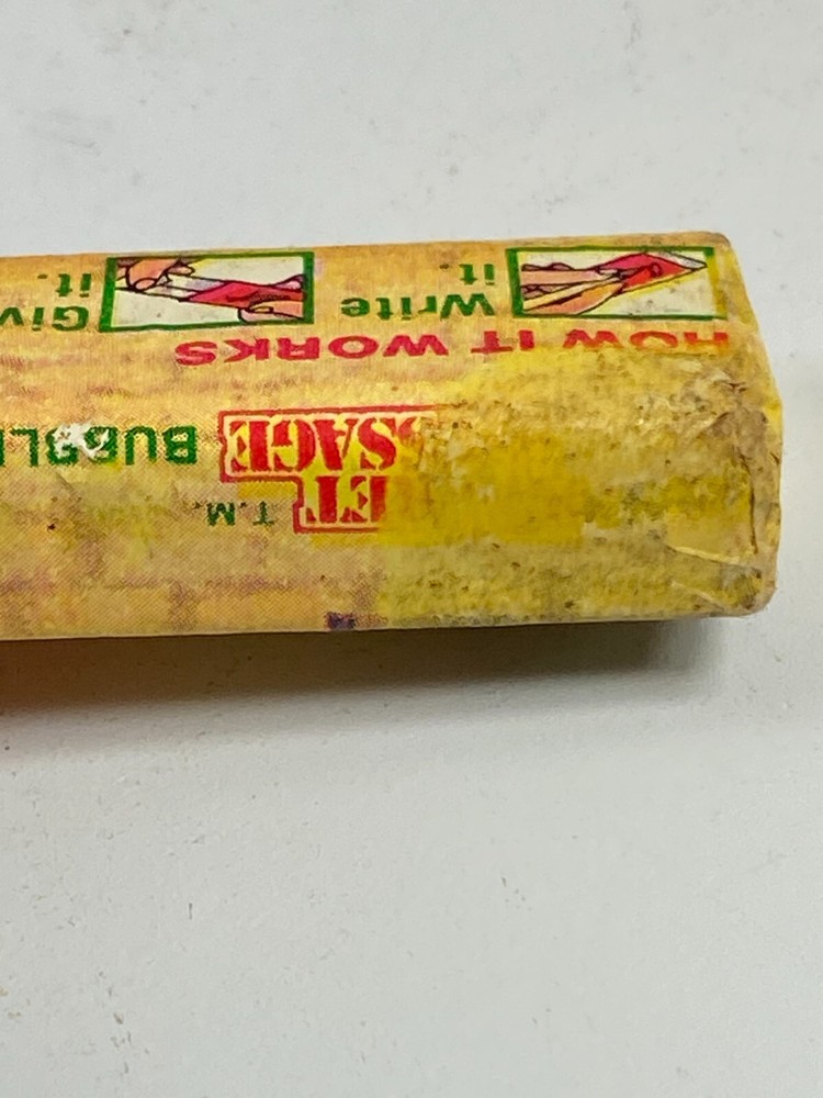 Leaf SECRET MESSAGE Bubble Gum Pack candy container CIA Vintage 1981