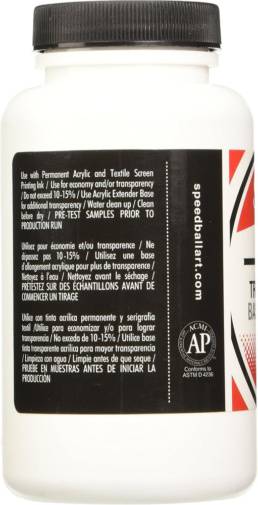 8-Ounce Fabric/Acrylic Transparent Base (4552)