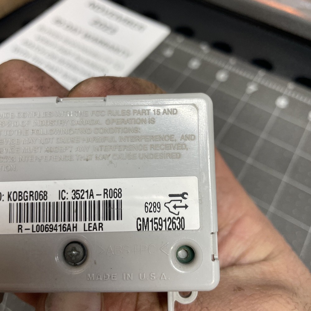 GM Anti-Theft Control Module Theft-Locking keyless Entry Module 15912630