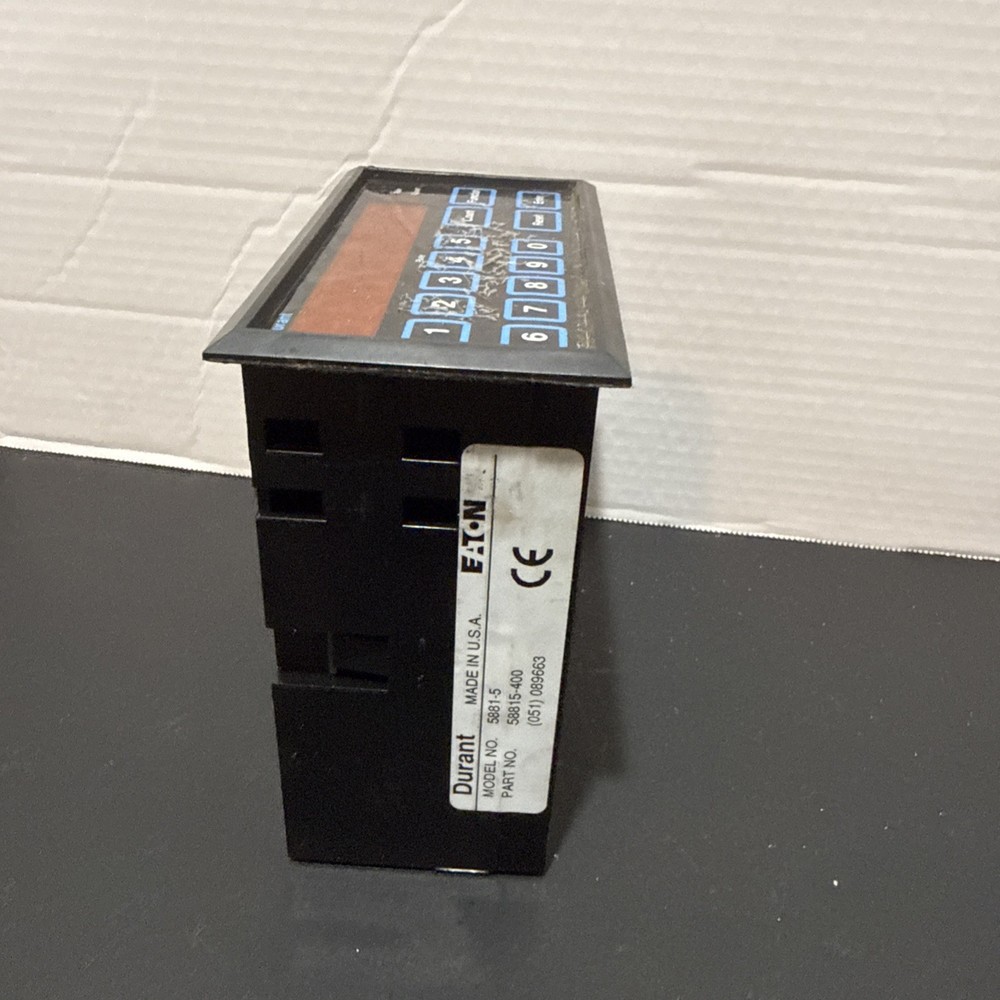 Eaton Durant 5881-5 electronic predetermining counter Used
