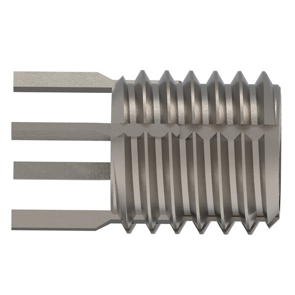 Key Locking Thread Insert, Thin Wall, 4 Keys, 7/16"-20 Int Thrd Sz, 9/16"-12