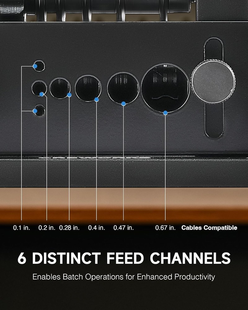 Manual Wire Stripping Machine,Drill Powered WireStripper Machine with 6Channels