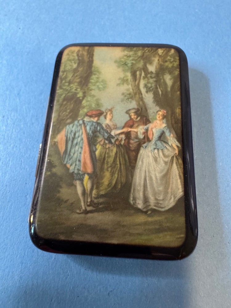 Old Germany Enameled Cigarette Case Victorian