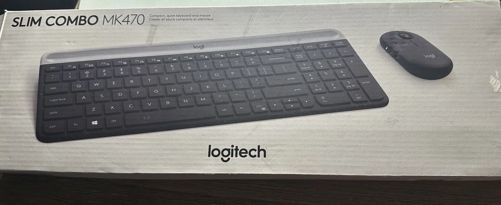 Logitech MK470 Slim Wireless Keyboard & Mouse Combo Graphite Tested Works