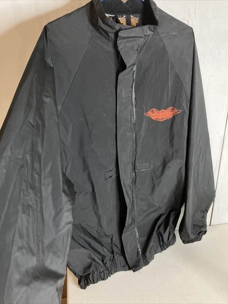Authentic￼ Harley Davidson PVC Rain Suit Extra Large Jacket XL