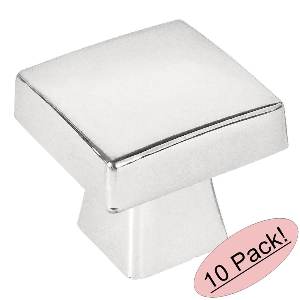 *10 Pack* Cosmas Cabinet Hardware Polished Chrome Contemporary Knobs #5233CH